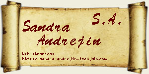 Sandra Andrejin vizit kartica